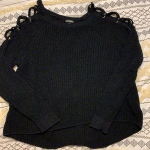 cold shoulder sweater